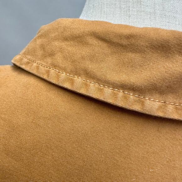 Gap short sleeve popover midi dress in deep camel size Medium Tall 100% cotton - Picture 9 of 13